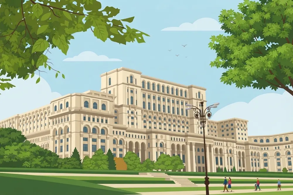 Illustration af Bukarest